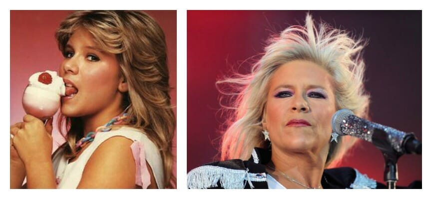 80s female singers- Samantha fox Then and now