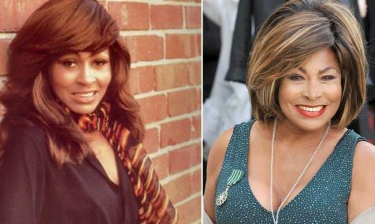 80s Pop Stars Tina Tunrner Then and now