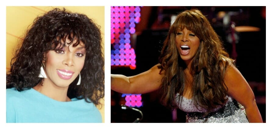 Donna Summer 80s Pop Stars Then and now