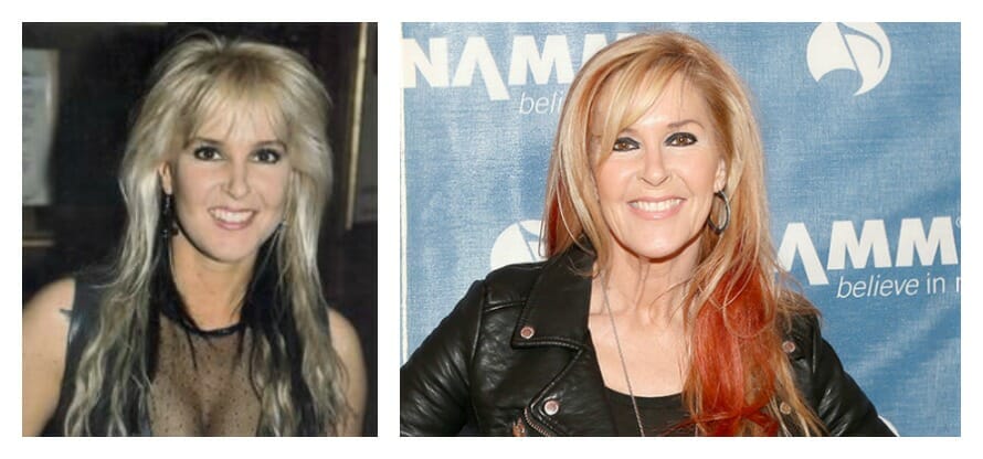 Lita Ford 80s Pop Stars Then and now