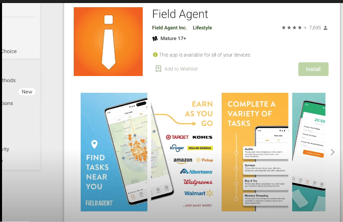 field agent  make money from your phone  this side hustle idea in 2022 for moms?
